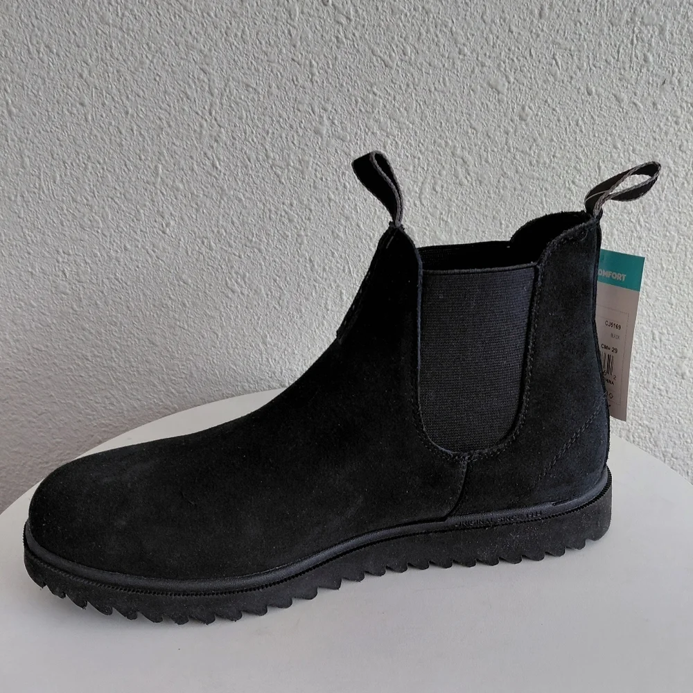 Nwob Reef Otis Black Suede Chelsea Boots CJ5169